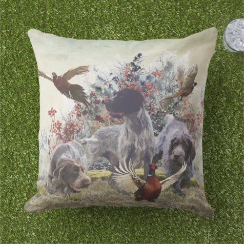 German Wirehaired Pointer     Outdoor Pillow