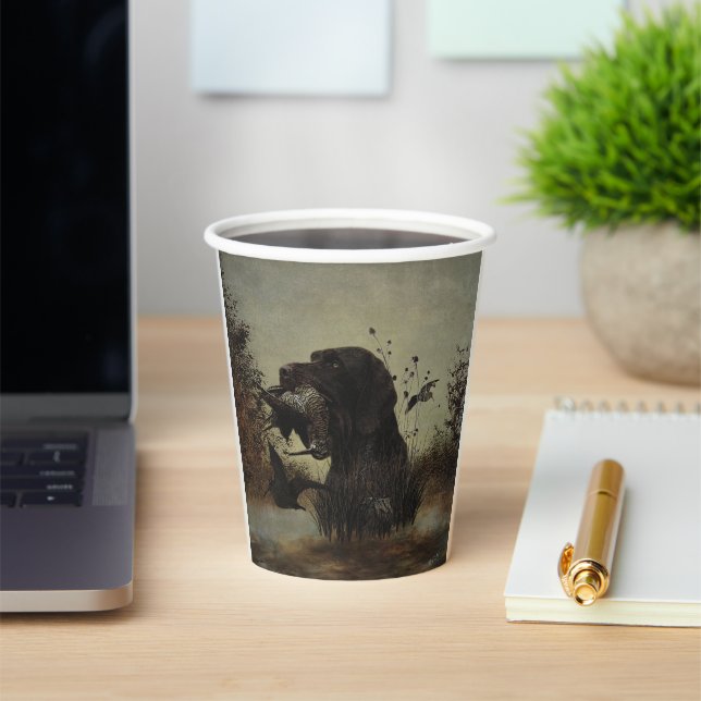  German Wirehaired Pointer     Paper Cups (Insitu)