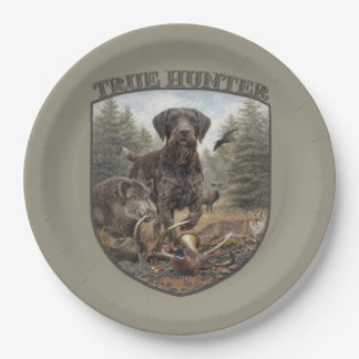 German Wirehaired Pointer Paper Plates