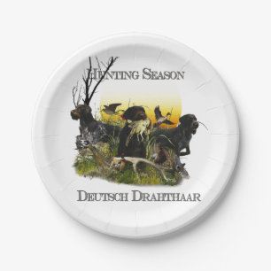  German Wirehaired Pointer     Paper Plates