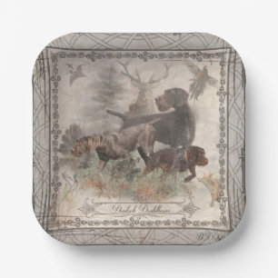 German Wirehaired Pointer   Paper Plates