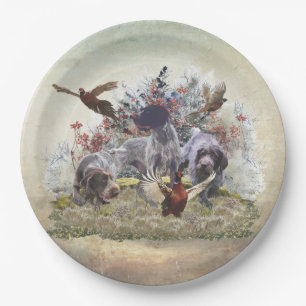 German Wirehaired Pointer    Paper Plates