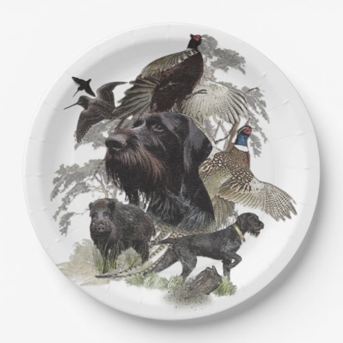  German Wirehaired Pointer     Paper Plates