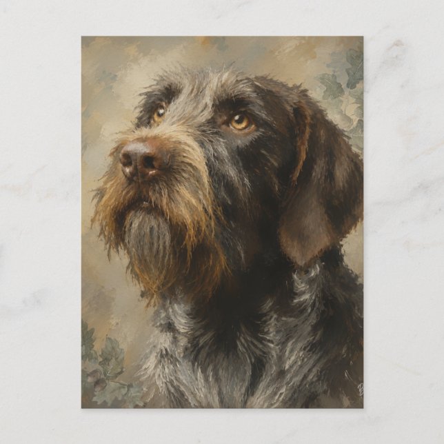 German Wirehaired Pointer Postcard (Front)
