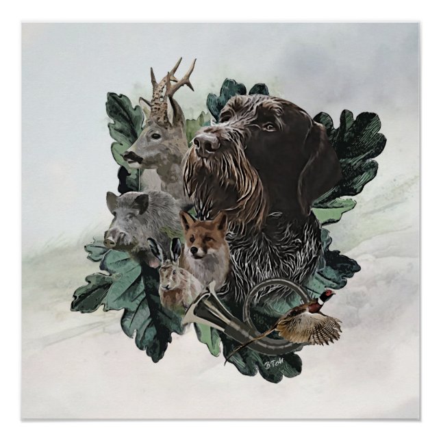 German Wirehaired Pointer Poster (Front)