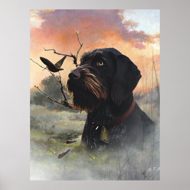 German Wirehaired Pointer Poster (Front)
