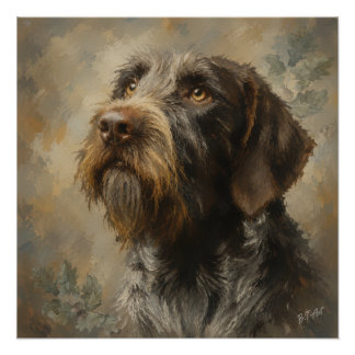 German Wirehaired Pointer Poster
