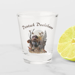 German Wirehaired Pointer Shot Glass