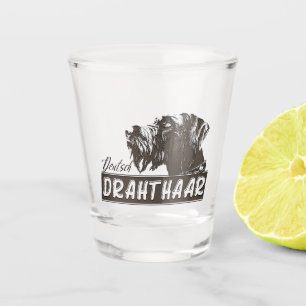 German Wirehaired Pointer Shot Glass