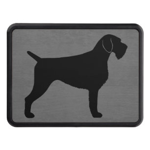 German Wirehaired Pointer Silhouette Tow Hitch Cover