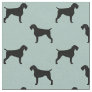 German Wirehaired Pointer Silhouettes Patterned Fabric