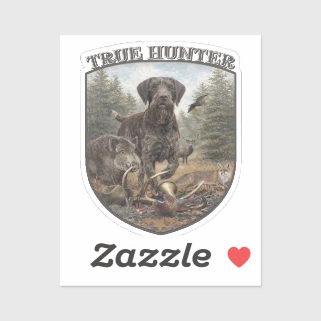 German Wirehaired Pointer Sticker (Sheet)