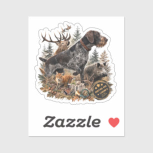 German Wirehaired Pointer Sticker
