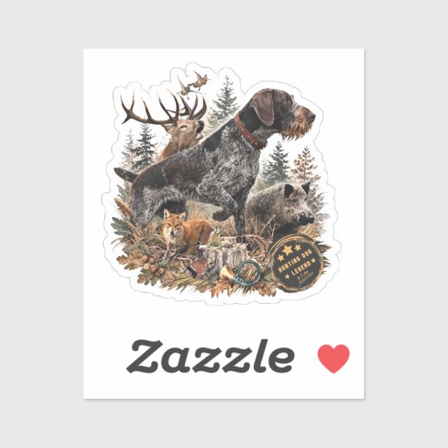 German Wirehaired Pointer Sticker (Sheet)