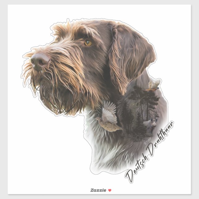 German Wirehaired Pointer        Sticker (Sheet)