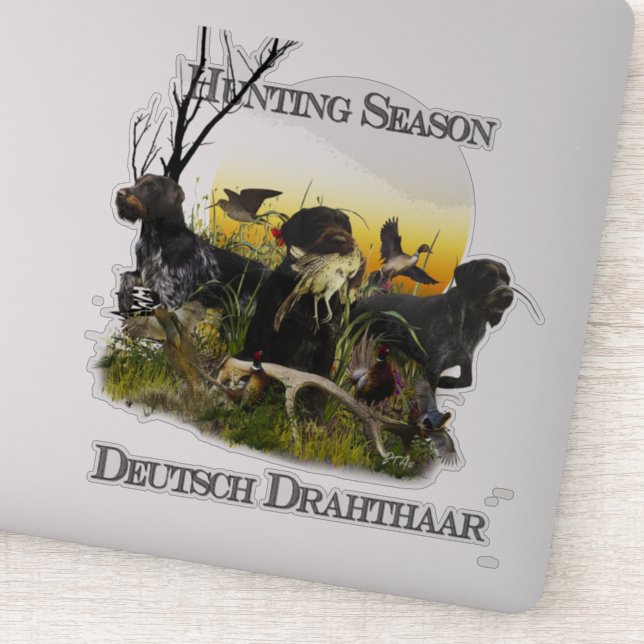  German Wirehaired Pointer     Sticker (Detail)