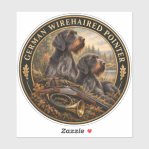German Wirehaired Pointer Sticker