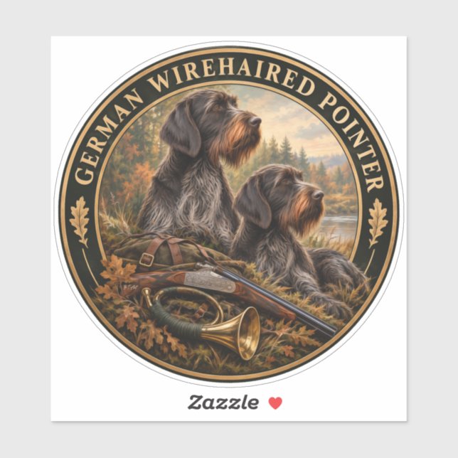 German Wirehaired Pointer Sticker (Sheet)