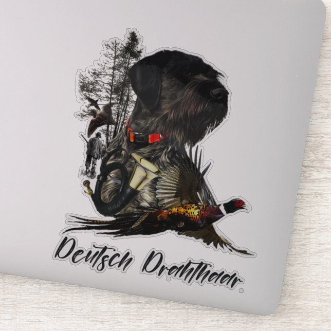 German Wirehaired Pointer    Sticker (Detail)
