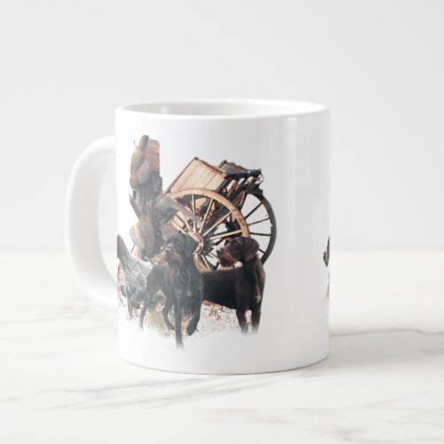 German Wirehaired Pointer  sticker Paper Plate Out Giant Coffee Mug