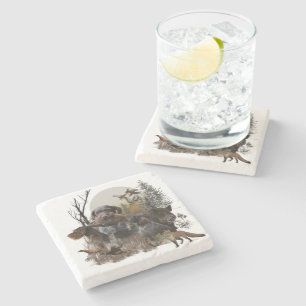 German Wirehaired Pointer Stone Coaster