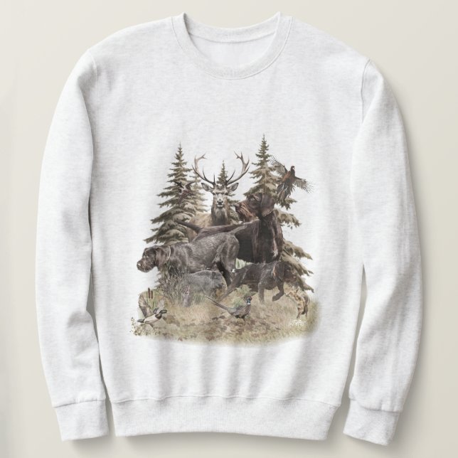 German Wirehaired Pointer Sweatshirt (Design Front)