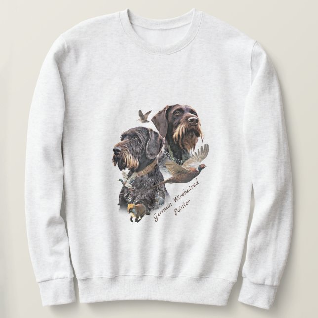 German Wirehaired Pointer Sweatshirt (Design Front)