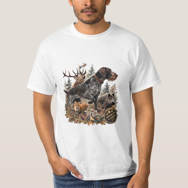 German Wirehaired Pointer T-Shirt (Front)