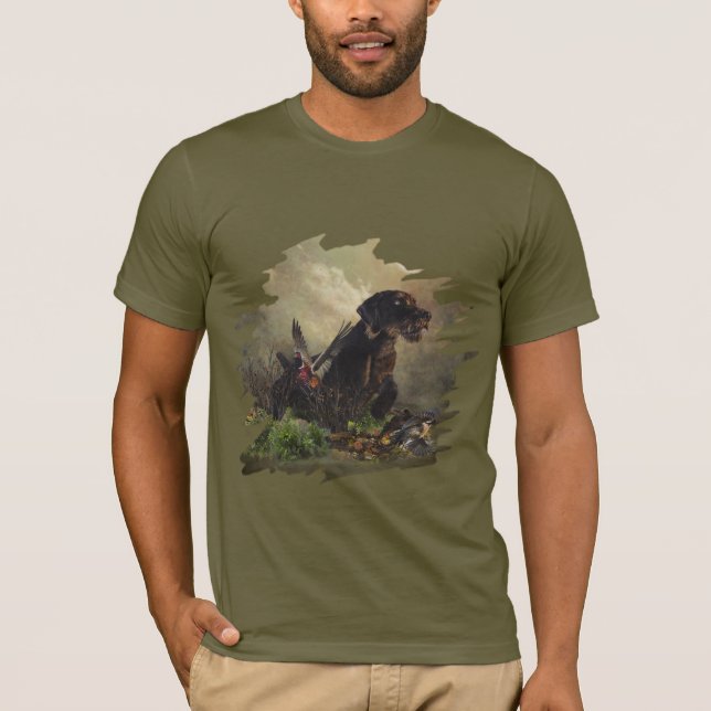 German Wirehaired Pointer  T-Shirt (Front)