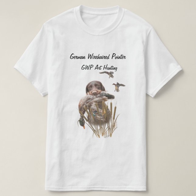 German Wirehaired Pointer  T-Shirt (Design Front)