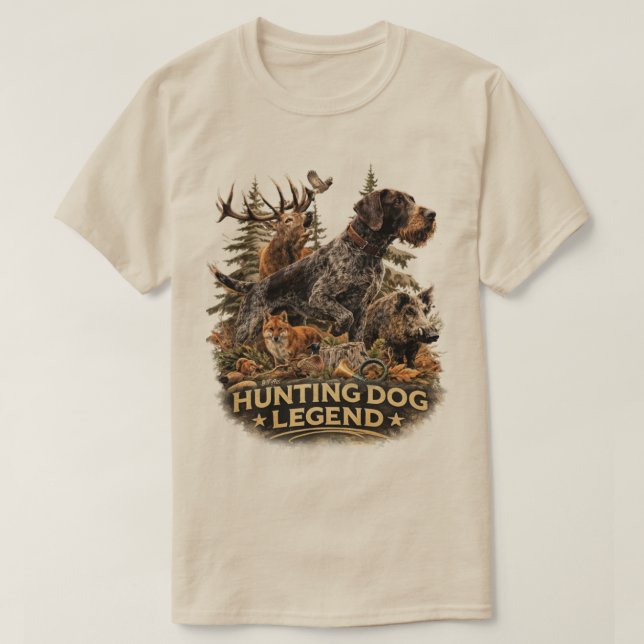 German Wirehaired Pointer T-Shirt (Design Front)
