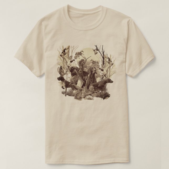 German Wirehaired Pointer T-Shirt (Design Front)
