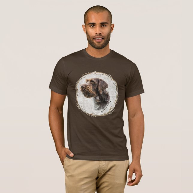 German Wirehaired Pointer  T-Shirt (Front Full)