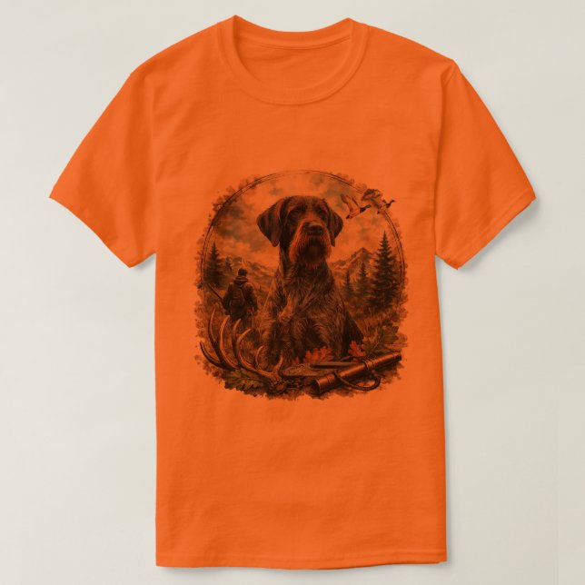 German Wirehaired Pointer T-Shirt (Design Front)