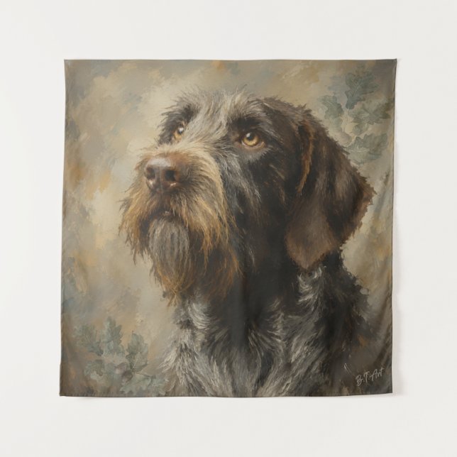 German Wirehaired Pointer Tapestry (Front)