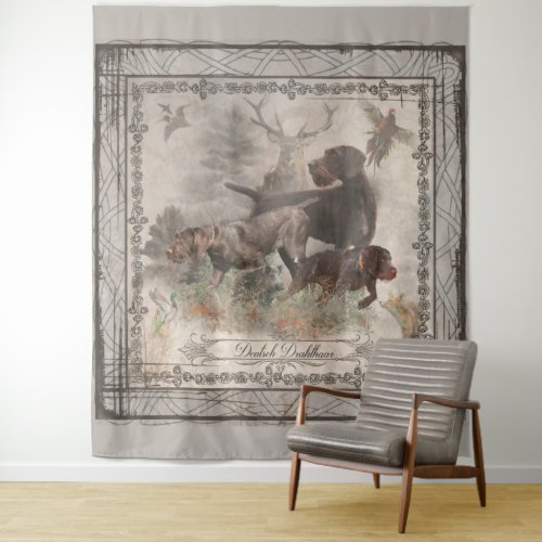 German Wirehaired Pointer  Tapestry