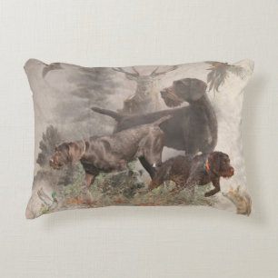 German Wirehaired Pointer Tapestry Outdoor Pillow