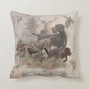 German Wirehaired Pointer Tapestry Outdoor Pillow