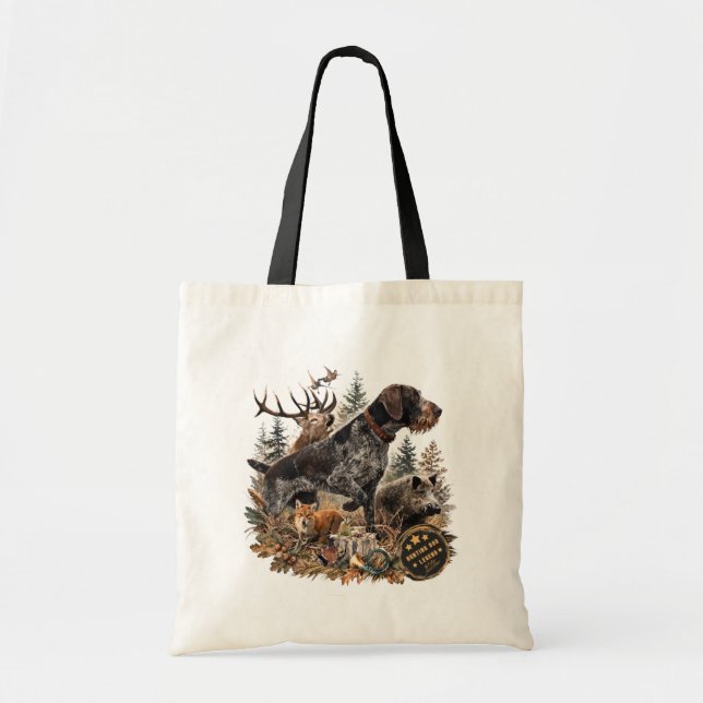 German Wirehaired Pointer Tote Bag (Front)