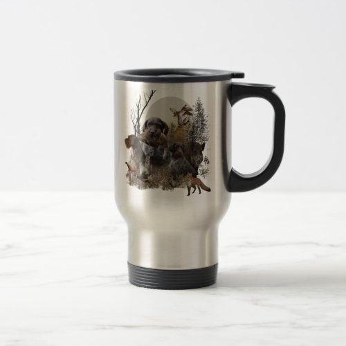 German Wirehaired Pointer  Travel Mug