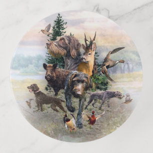 German Wirehaired Pointer Trinket Tray