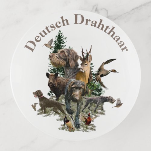 German Wirehaired Pointer Trinket Tray