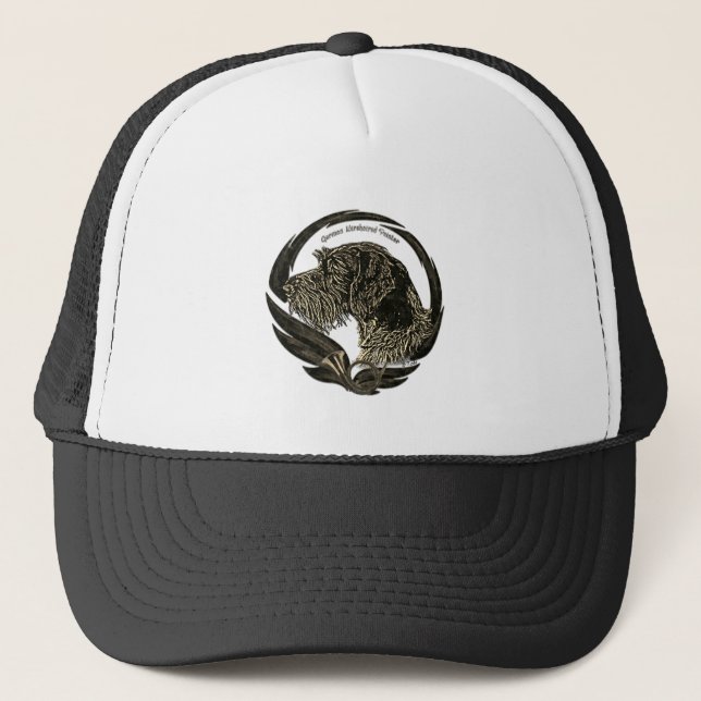 German Wirehaired Pointer   Trucker Hat (Front)