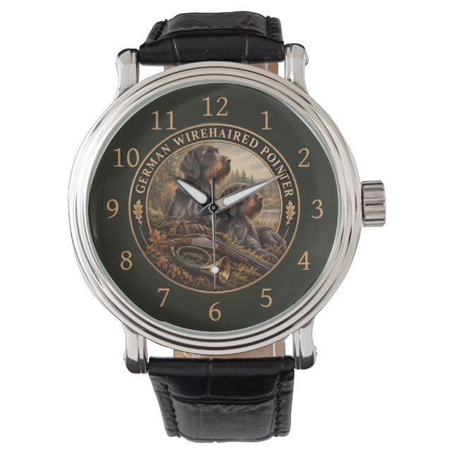 German Wirehaired Pointer Watch (Front)