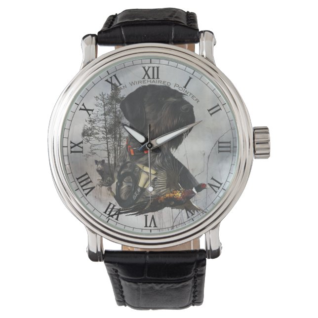 German Wirehaired Pointer Watch (Front)
