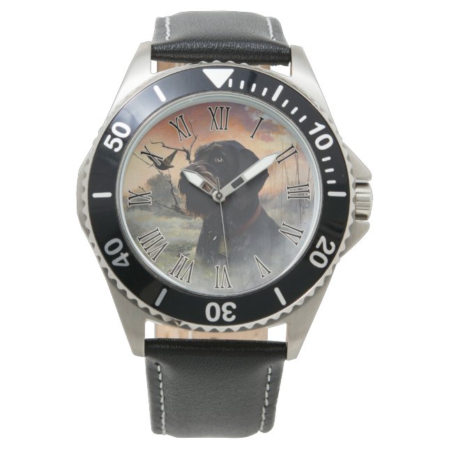 German Wirehaired Pointer Watch (Front)