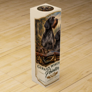 German Wirehaired Pointer Wine Box