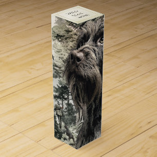 German Wirehaired Pointer Wine Box