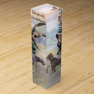  German Wirehaired Pointer Wine Box