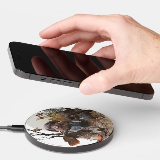 German Wirehaired Pointer Wireless Charger (Hand)